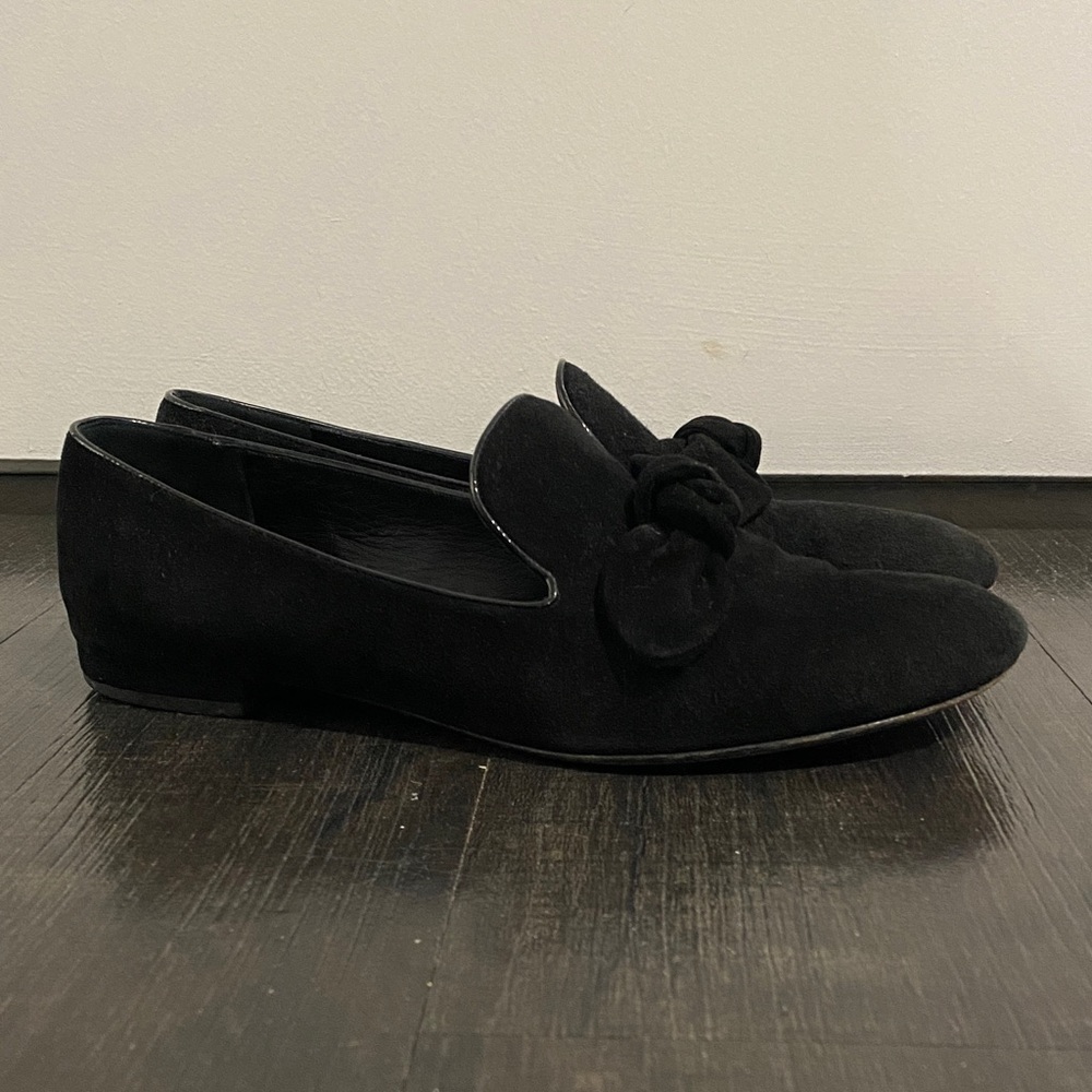 Louis Vuitton Black Suede Loafers - Picture 8 of 9